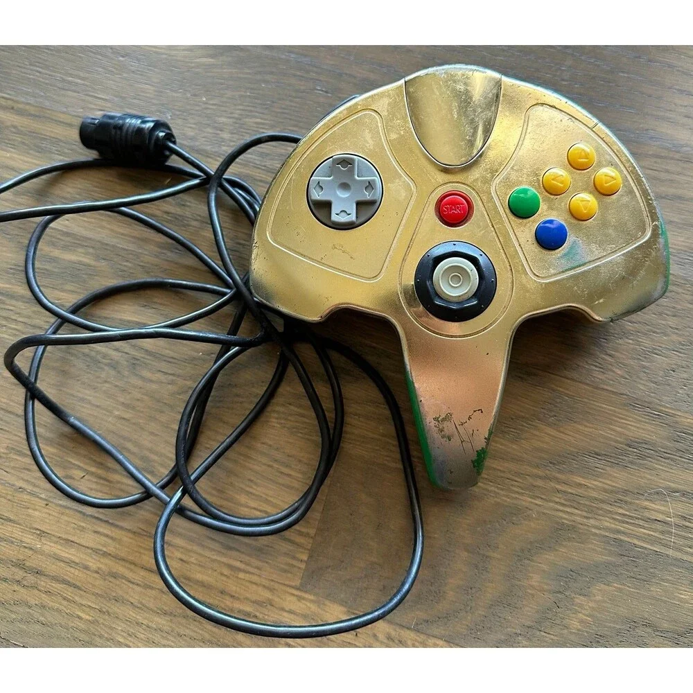 Nintendo 64 gold Zelda edition controller